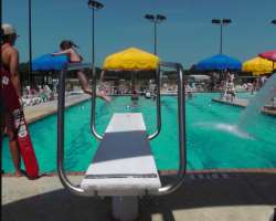 If you are a good swimmer then the park welcomes you with a pool with a diving board.